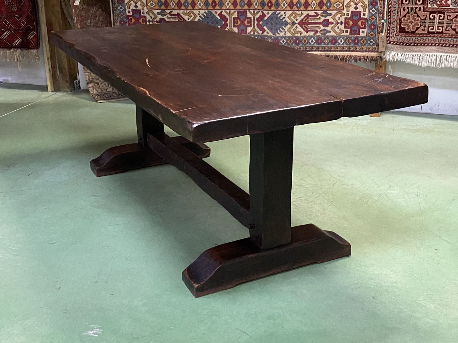 1930s oak monastery table