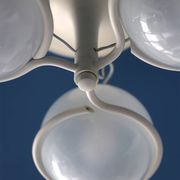 Gino Sarfatti metal and glass 'Le Sfere Plafone 2042/3' ceiling lamp for Arteluce