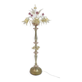 Ca'Rezzonico Blown Murano Glass 6 Arms Floor Lamp, Italy, 1950s