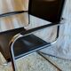 Bauhaus chair in chrome metal and leather - mid 20th century.