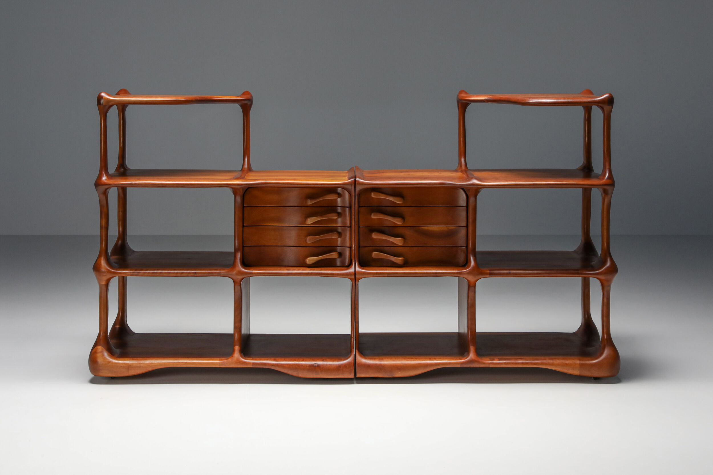 Open storage shelves by Charles Fisher and Howard Osinski - 1970's
