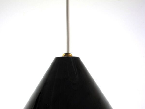 Pendentif de billard noir Arne Jacobsen Poulsen des années 1960