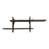 wooden plate shelf