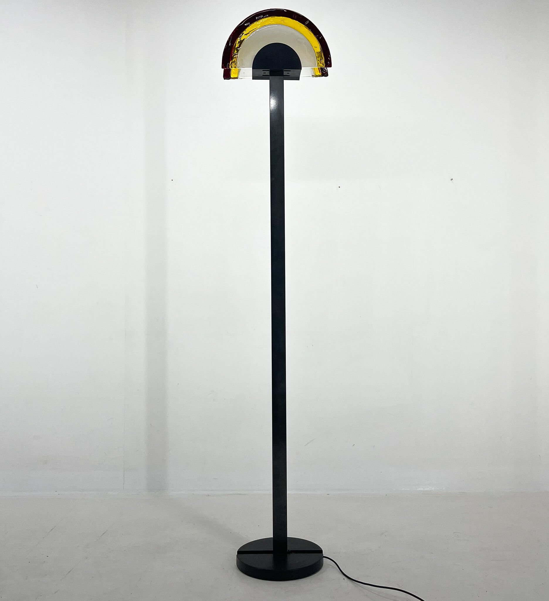 Italian AV Mazzega Floor Lamp, Labelled, 1980