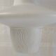 UFO pendant light in etched glass - 50s/60s