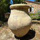 Ancient terracotta pottery jar