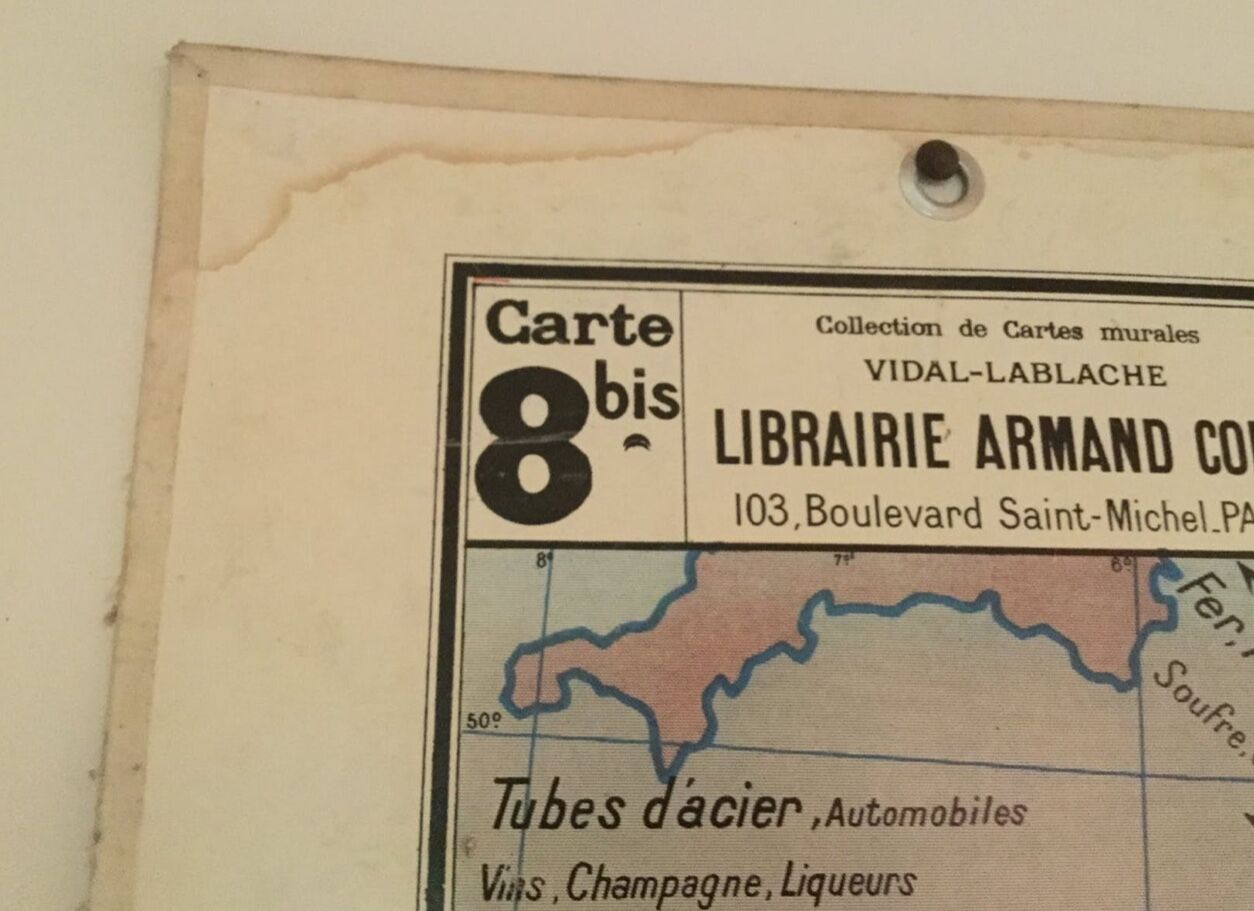 Map of France Vidal Lablache number 8