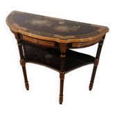 Varnished wood console