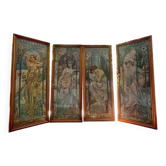Alphonse Mucha "The Hours of the Day" 1st Edition, archival pigment print