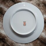 12 antique dessert plates in Chauvigny porcelain