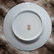 12 antique dessert plates in Chauvigny porcelain