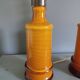 Paire de lampes de table en opaline - années 60/70