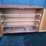 Low storage sideboard 2 doors iron base year 50 60