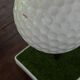 Sedie-Tee seat produced by Gufram in form of a golf ball set on a tee