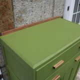 Renovated antique buffet – Herbarium Green (Libéron)