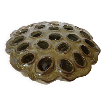 Pique fleurs vase vert kaki
