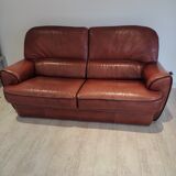 Full grain leather sofa