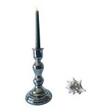Eglomise glass candle holder