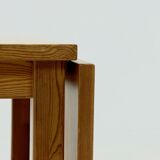 Scandinavian solid pine extendable dining table 1960s