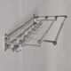 Aluminum coat rack in art deco style, 1970's