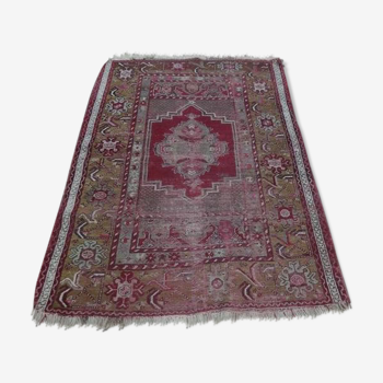 Tapis Kiz Bergama Ancien, Anatolie,105 cm x 162 cm, Laine sur Laine, Fin XIXème, Début XXème