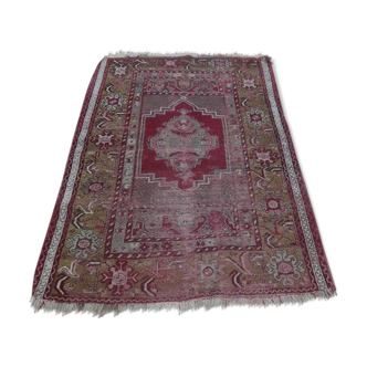 Tapis Kiz Bergama Ancien, Anatolie,105 cm x 162 cm, Laine sur Laine, Fin XIXème, Début XXème