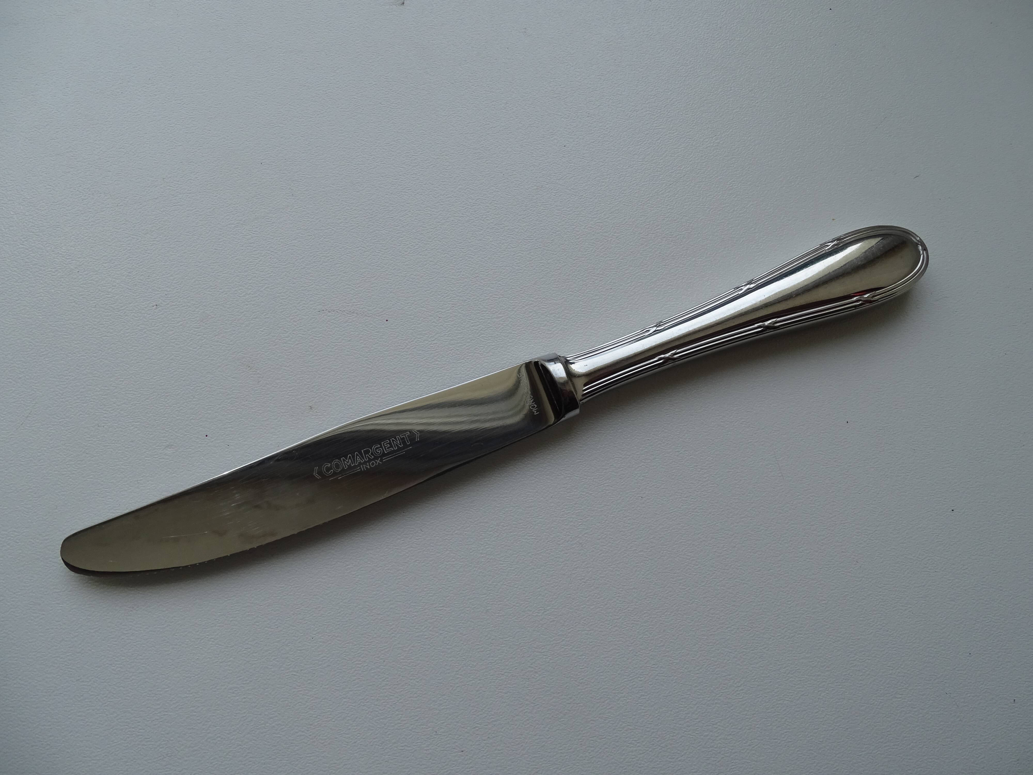 12 couteaux inox comargent monocoque style Louis XV