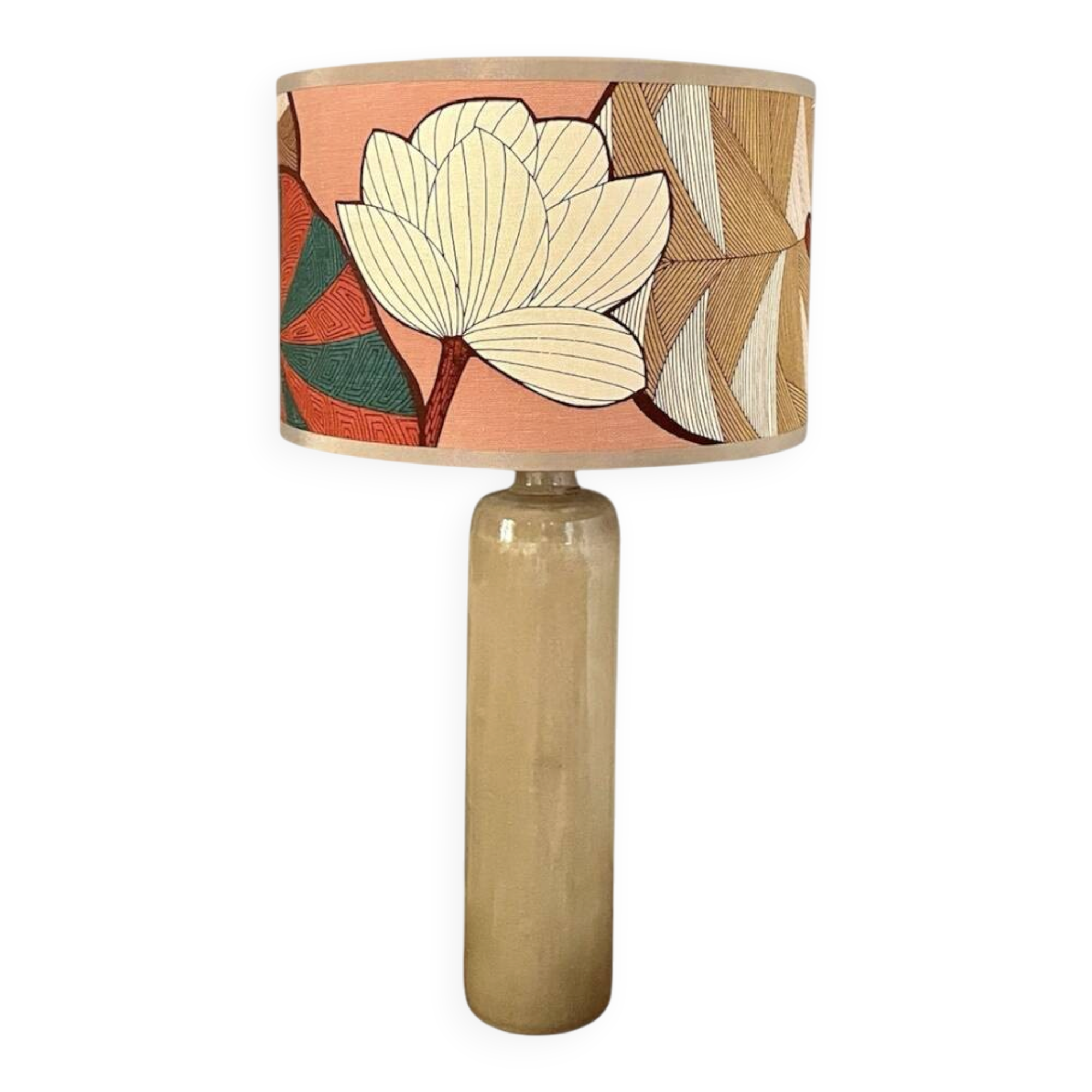 Vintage stoneware lamp