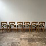 Mid-century oak danish dining chairs