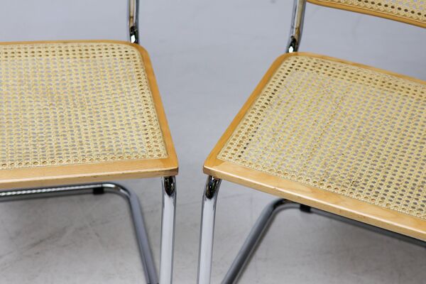Ensemble de 7 chaises Cesca par Marcel Breuer – une icône du design Bauhaus