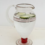 Carafe with mirror and red lisers
