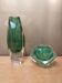 A duo of a vase and ashtray submerged from Murano.