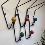 Wall coat rack creation Dupré-Hauser in Montreuil 1958