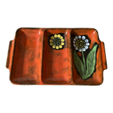 Tripartite dish in vintage ceramics