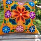 Yellow Peruvian cushion cover