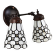Double Tiffany wall lamp