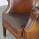 Vintage club armchair in sheepskin leather