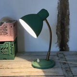 Green metal desk lamp
