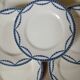 12 antique ironstone dinner plates