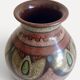 1970s Spanish Hand-Painted Studio Pottery Vase with Mediterranean Motifs
