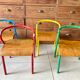Vintage child school chair Jacques Hitier