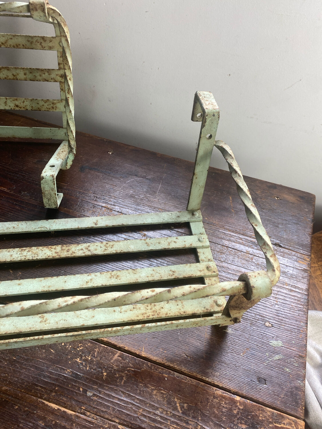 Wrought iron balcony planters