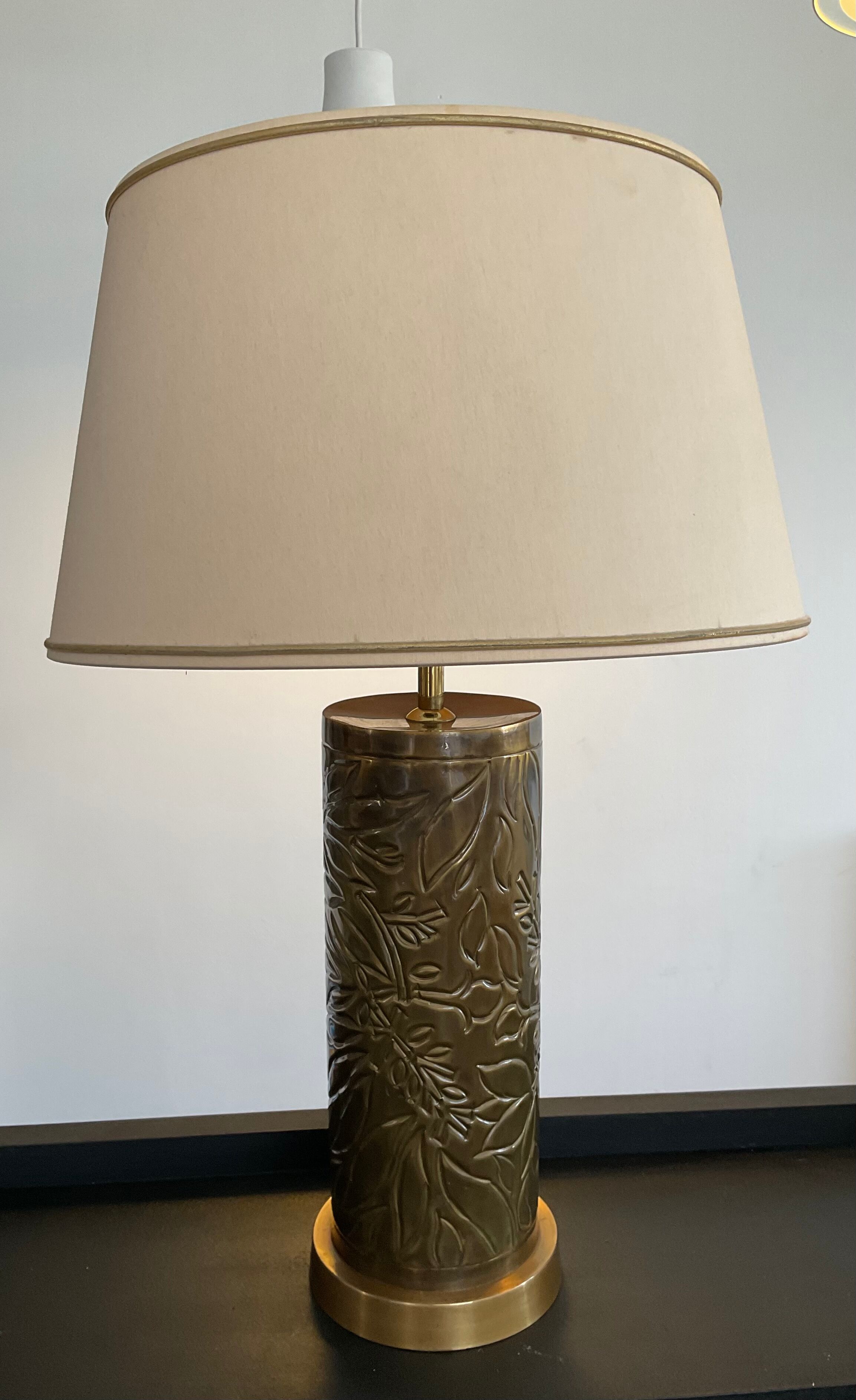 Louis Drimmer brass lamp from the 70s