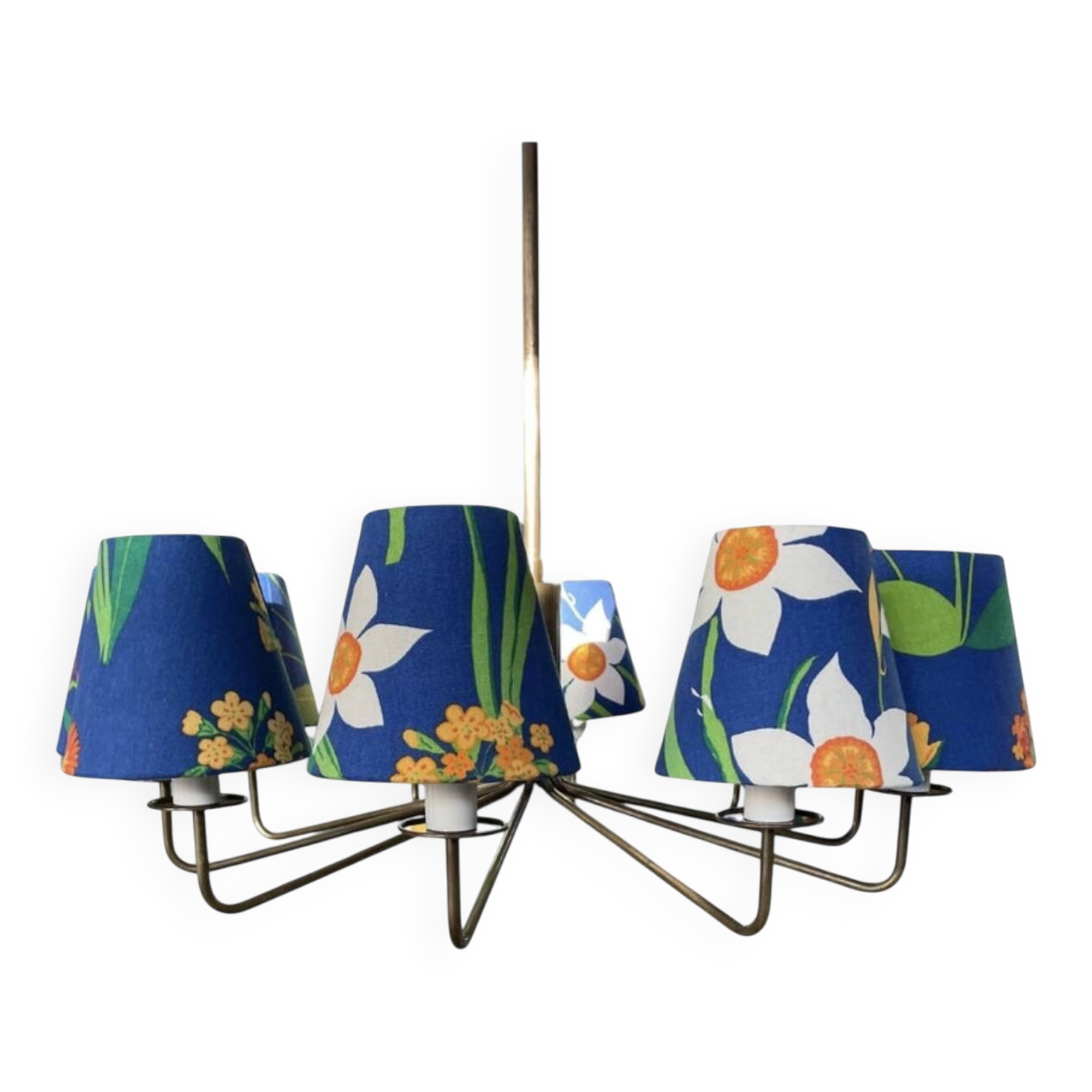 A very rare mid-century chandelier designed by Danish architect T. H. Valentiner