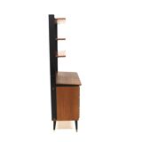 Commode-bibliothèque en teck, Suède, 1950