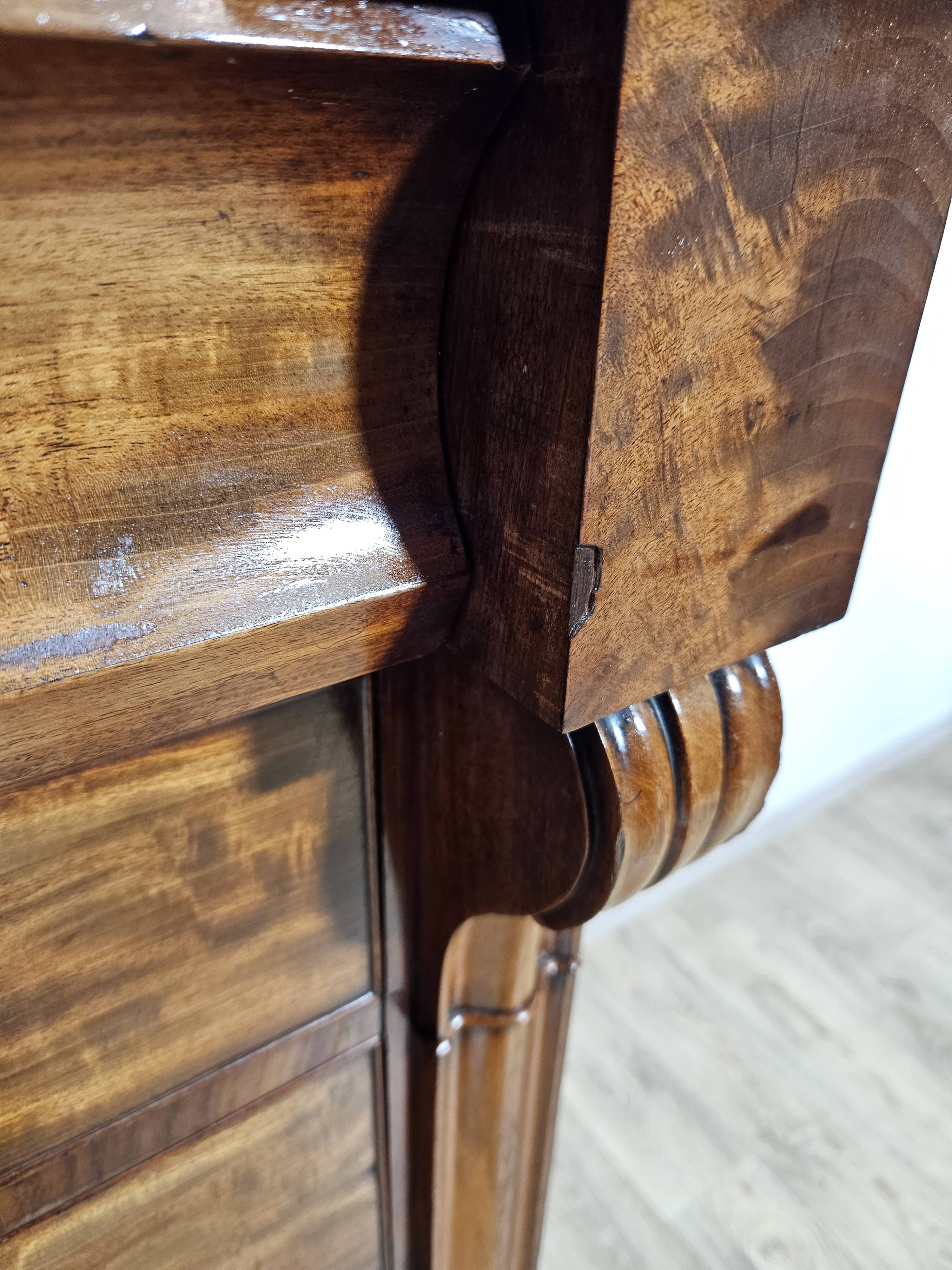 Chiffonier commode Biedermeier/Mahogany, première moitié du 19e siècle