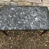 Table low Louis XVI wood and marble