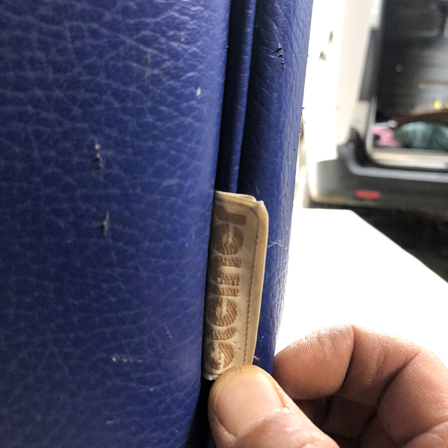 80's Steiner chair in blue leather