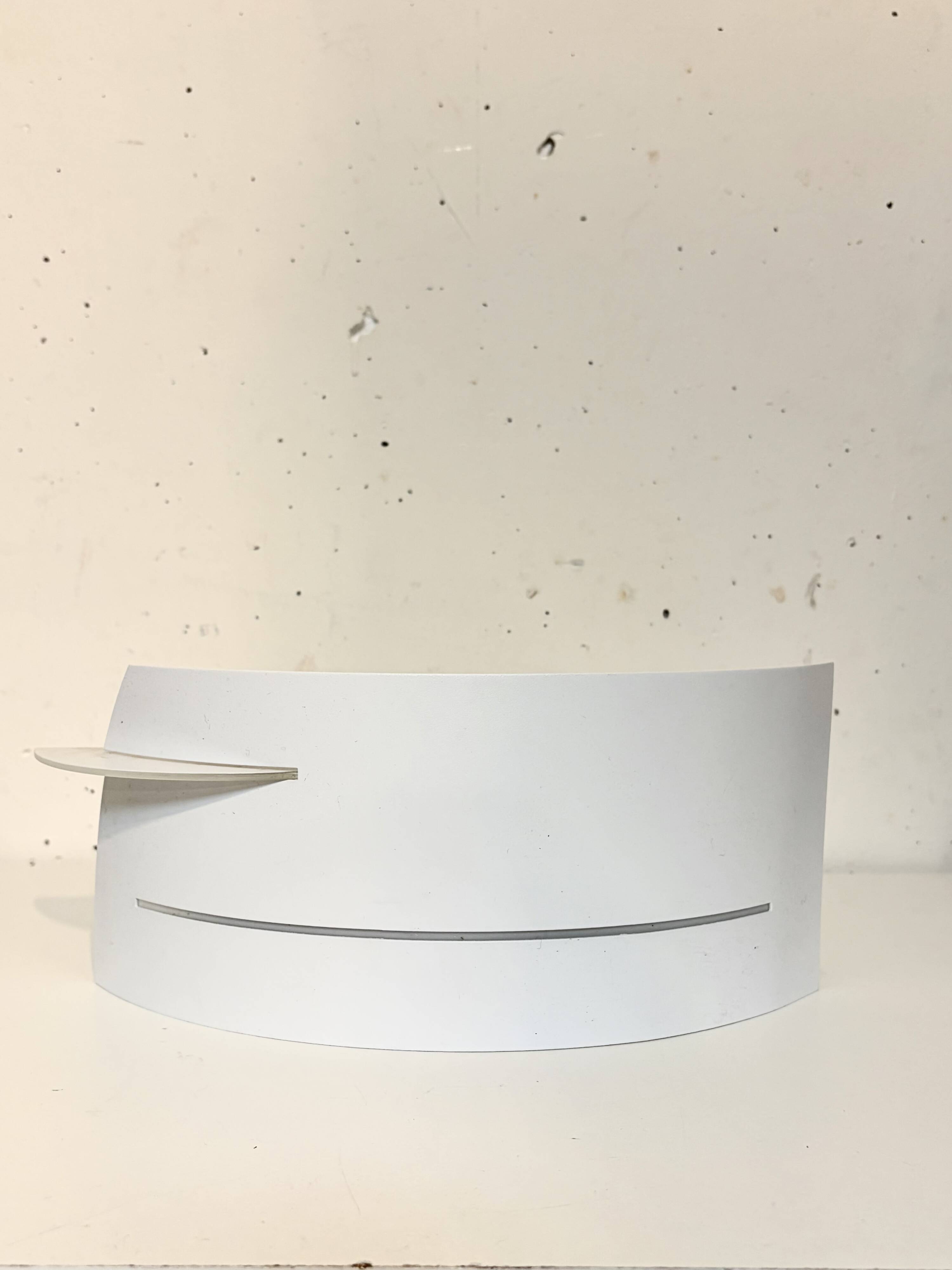 Paire d’appliques métal et verre 1980