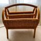 Panier / porte-revues rotin vintage
